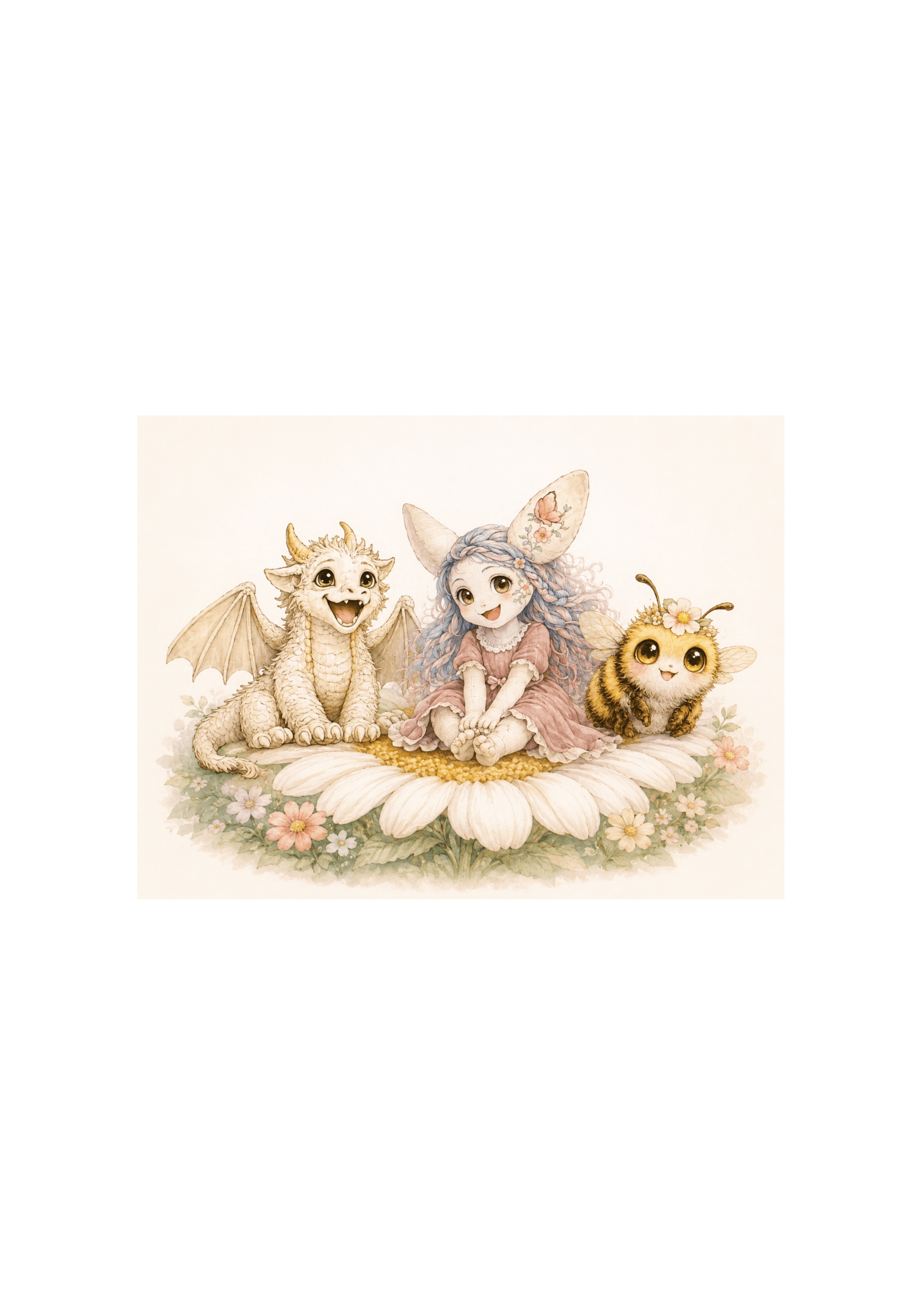 Pim the little wisdom bee, with Florenz and Blume