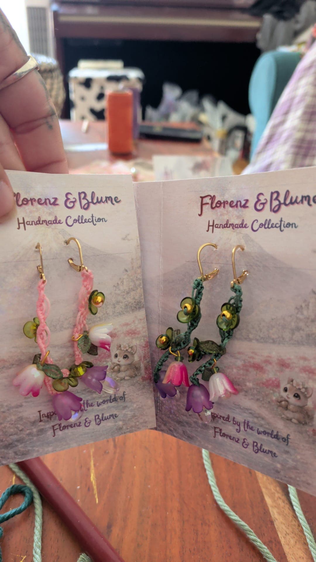 A Blume flower earring